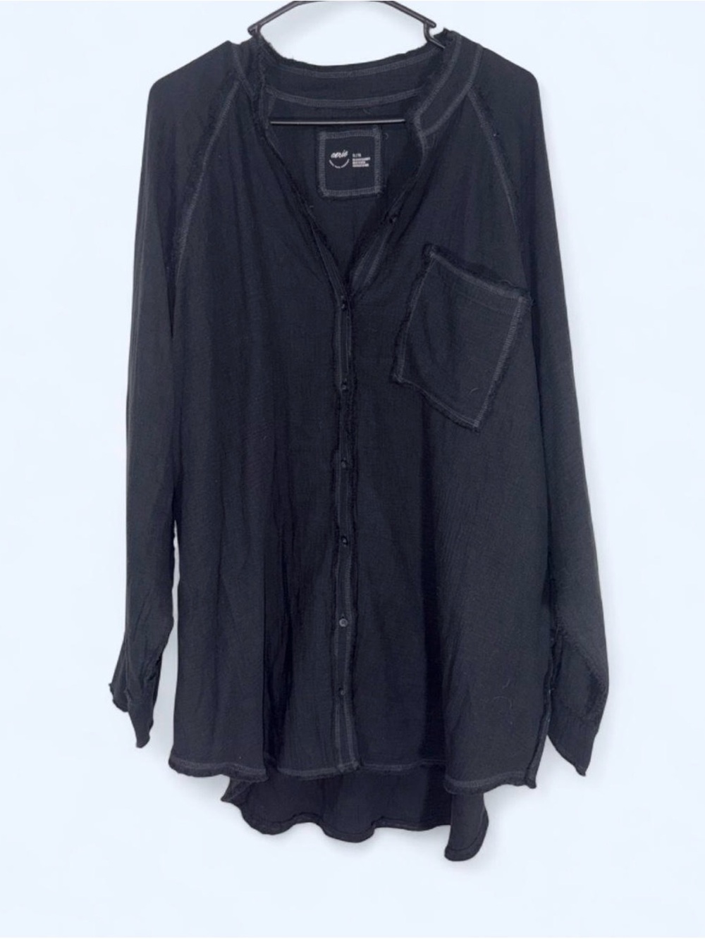 Aerie women’s oversized button up shirt